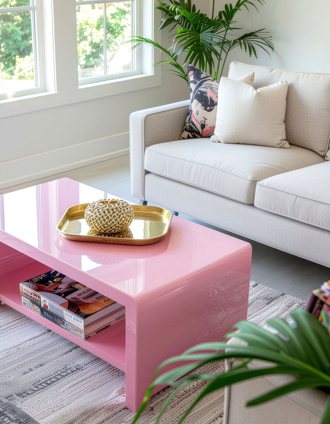 Lacquered Coffee Table - 30 living room maximalist furniture ideas
