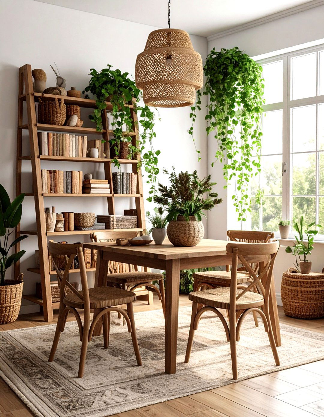 Ladder Bookshelf Dining Room - 30 dining room wall storage ideas