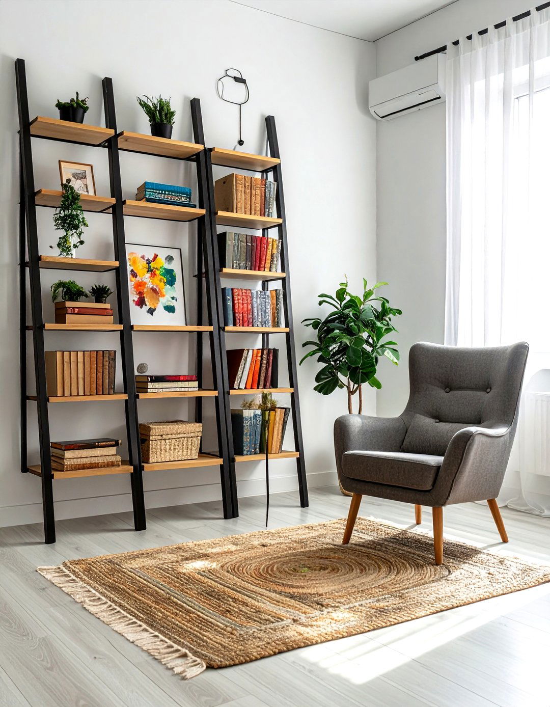 Ladder Bookshelf Office - 30 office bookshelf ideas