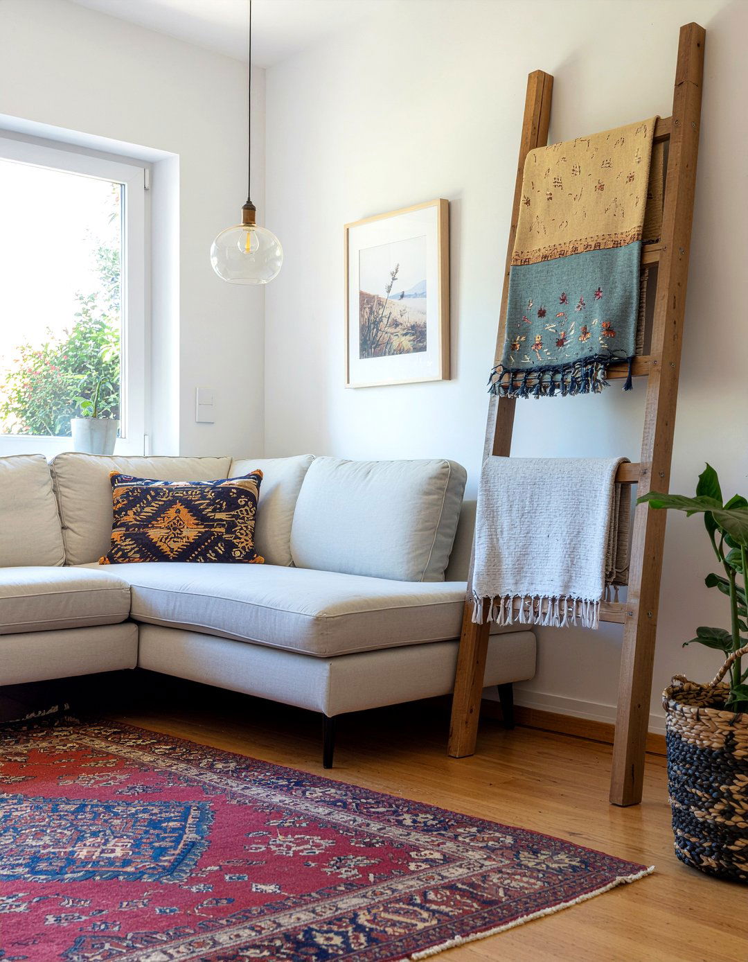 Ladder Shelf - 30 living room Mediterranean furniture ideas