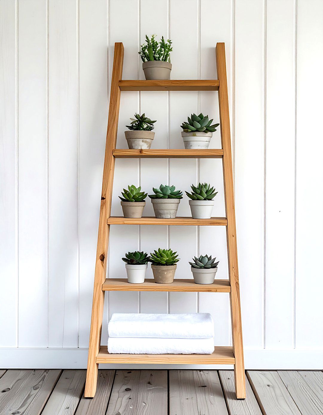 Ladder Shelf - 30 bathroom furniture settings