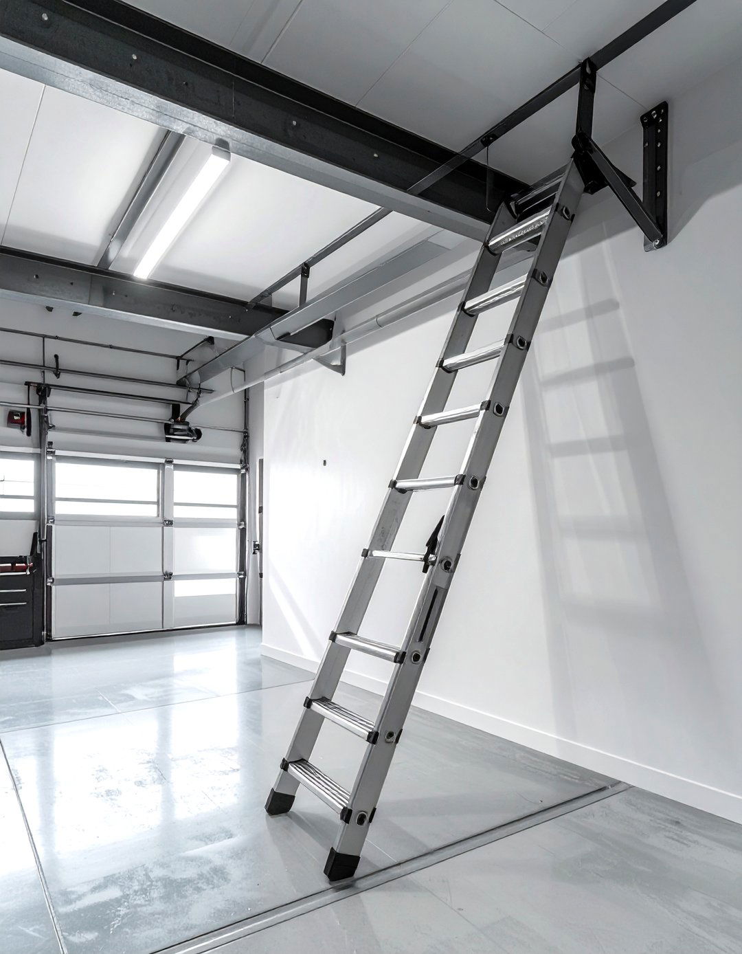 Ladder Storage Rack - 30 garage storage ideas