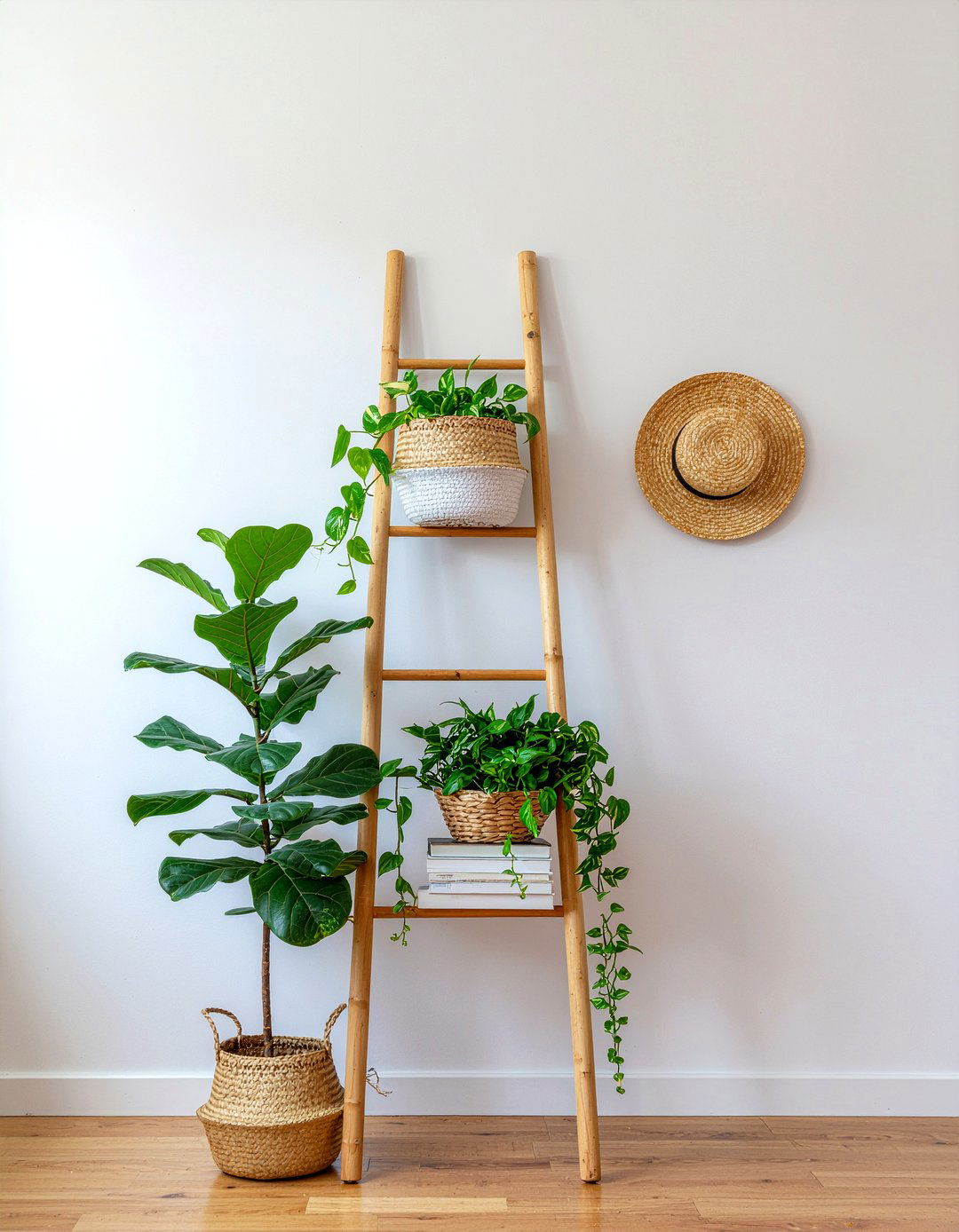 Ladder Style Display - 30 living room display cabinet ideas