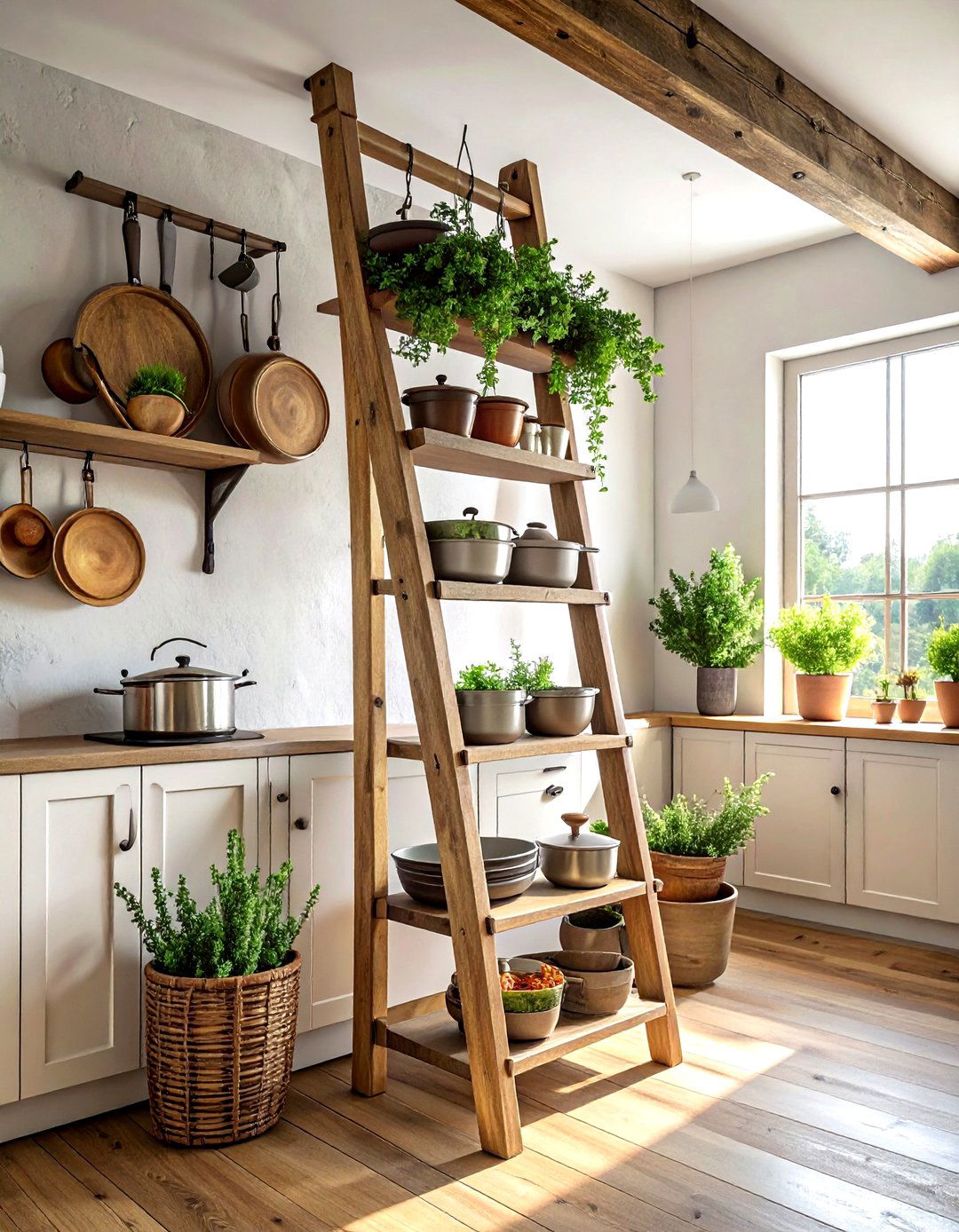 30 Kitchen Pot Rack Ideas to Save Space and Organize