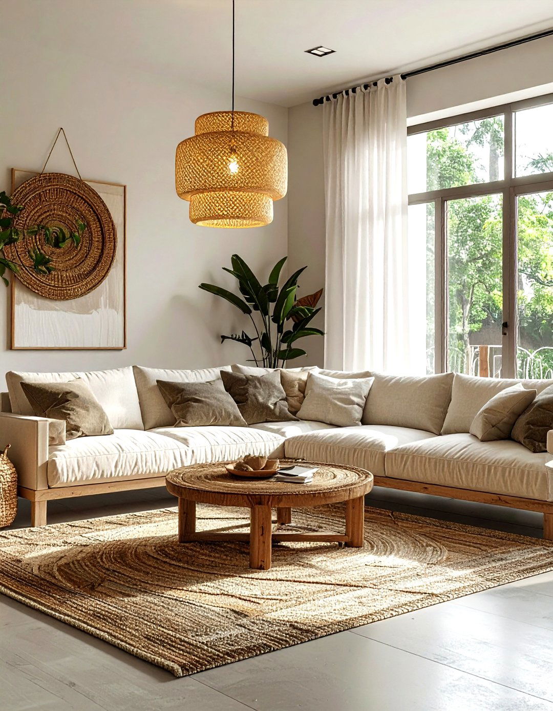 Lantern Style Floor Lamp - 30 living room layered lighting ideas