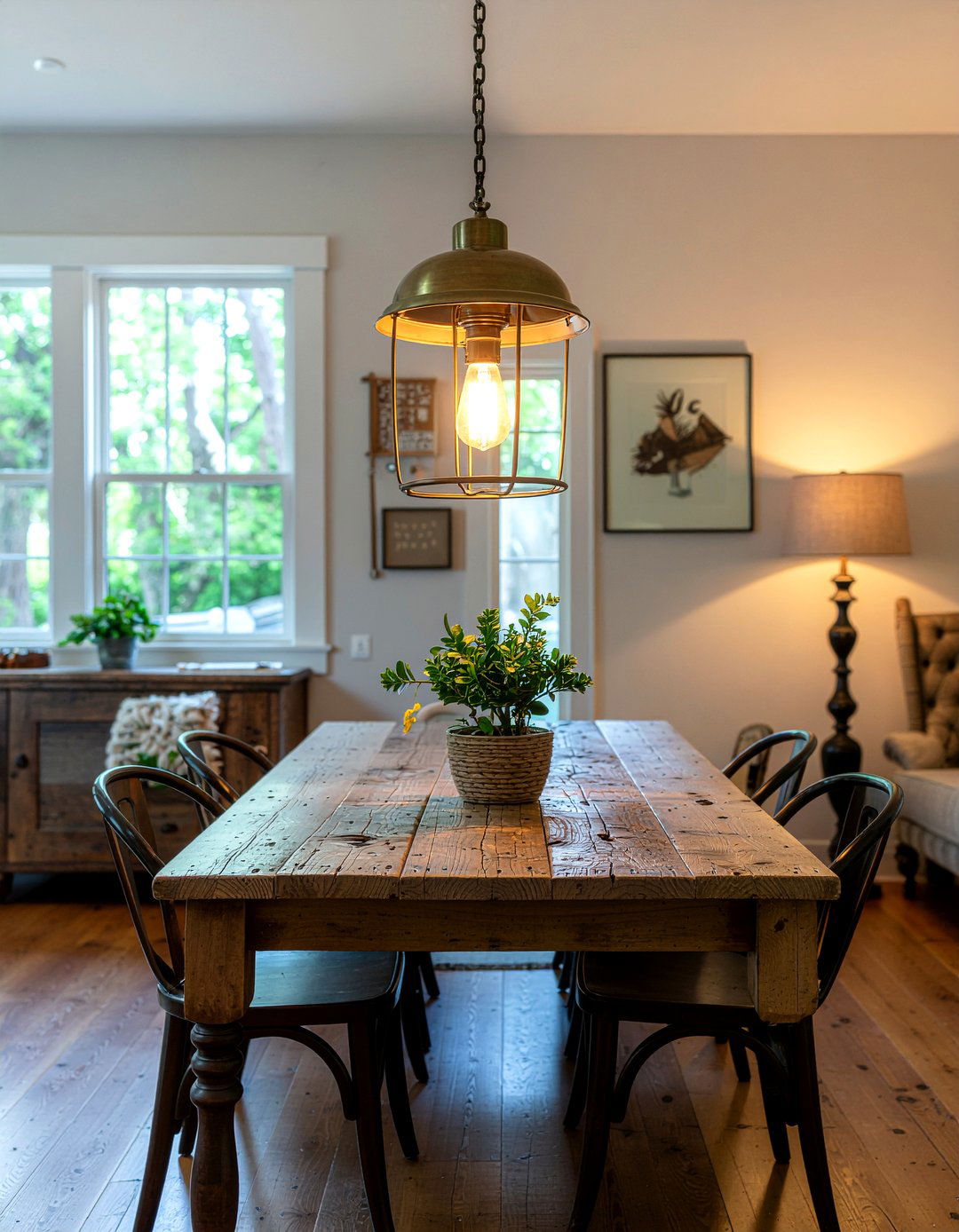 Lantern lighting dining room - 30 New England dining room ideas