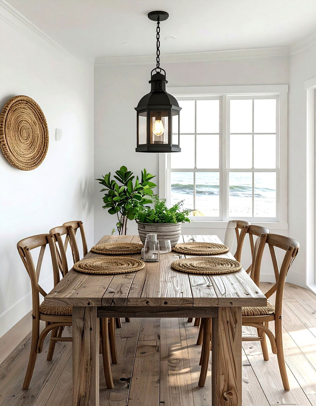 Lantern style pendant - 30 dining room layered lighting ideas