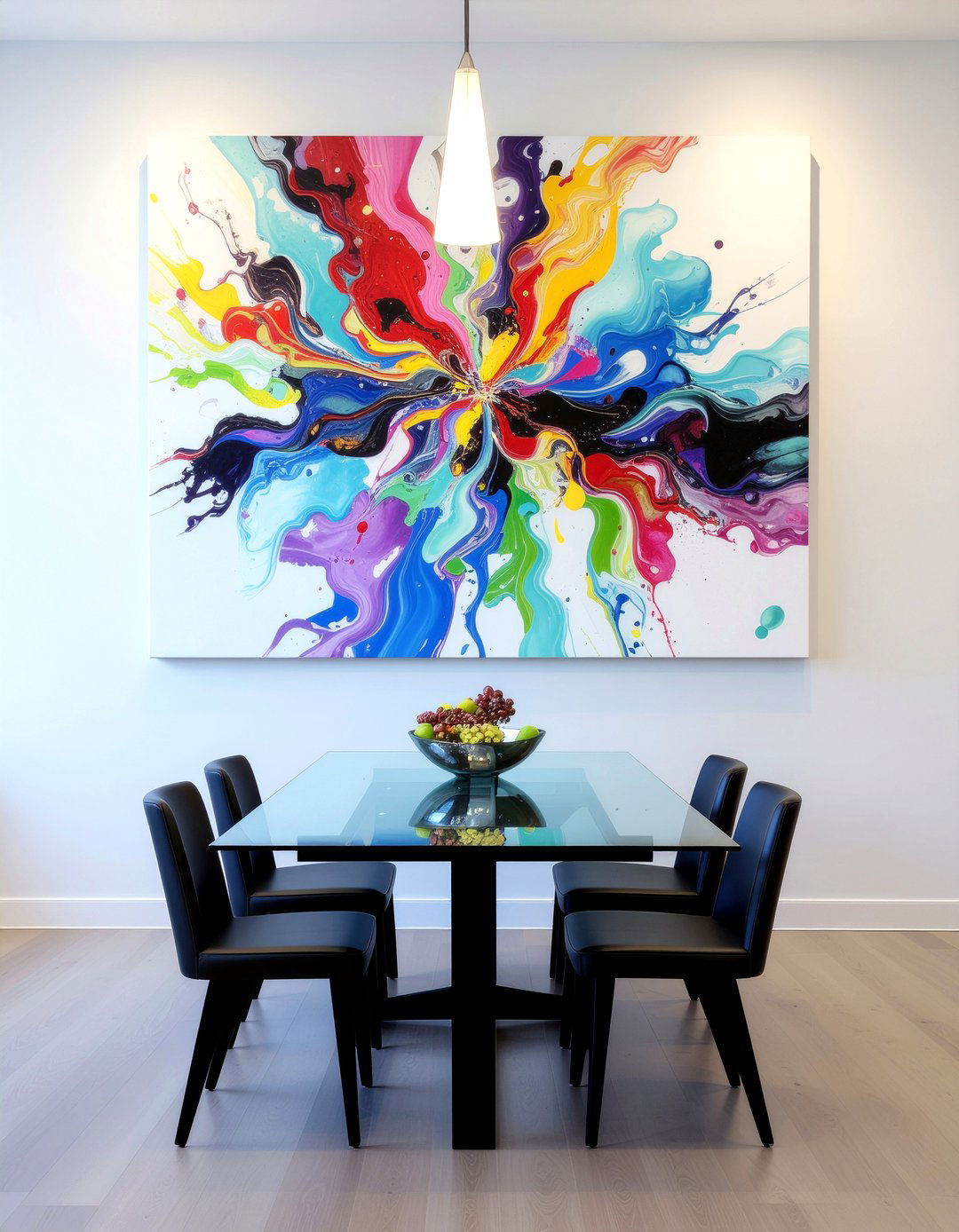 Large Abstract Art - 30 bold dining room ideas