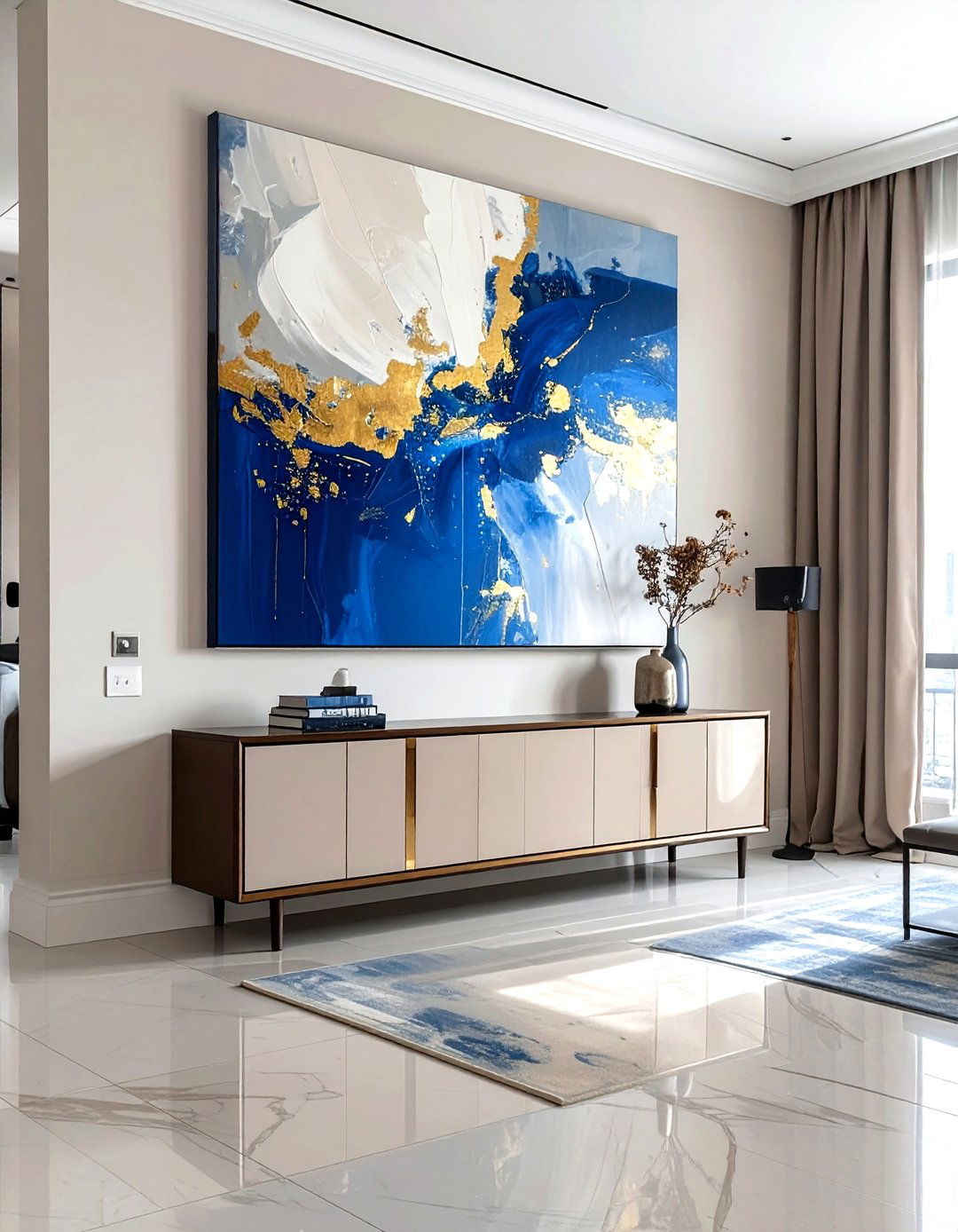 Large Abstract Wall Art - 30 modern classic dining room ideas