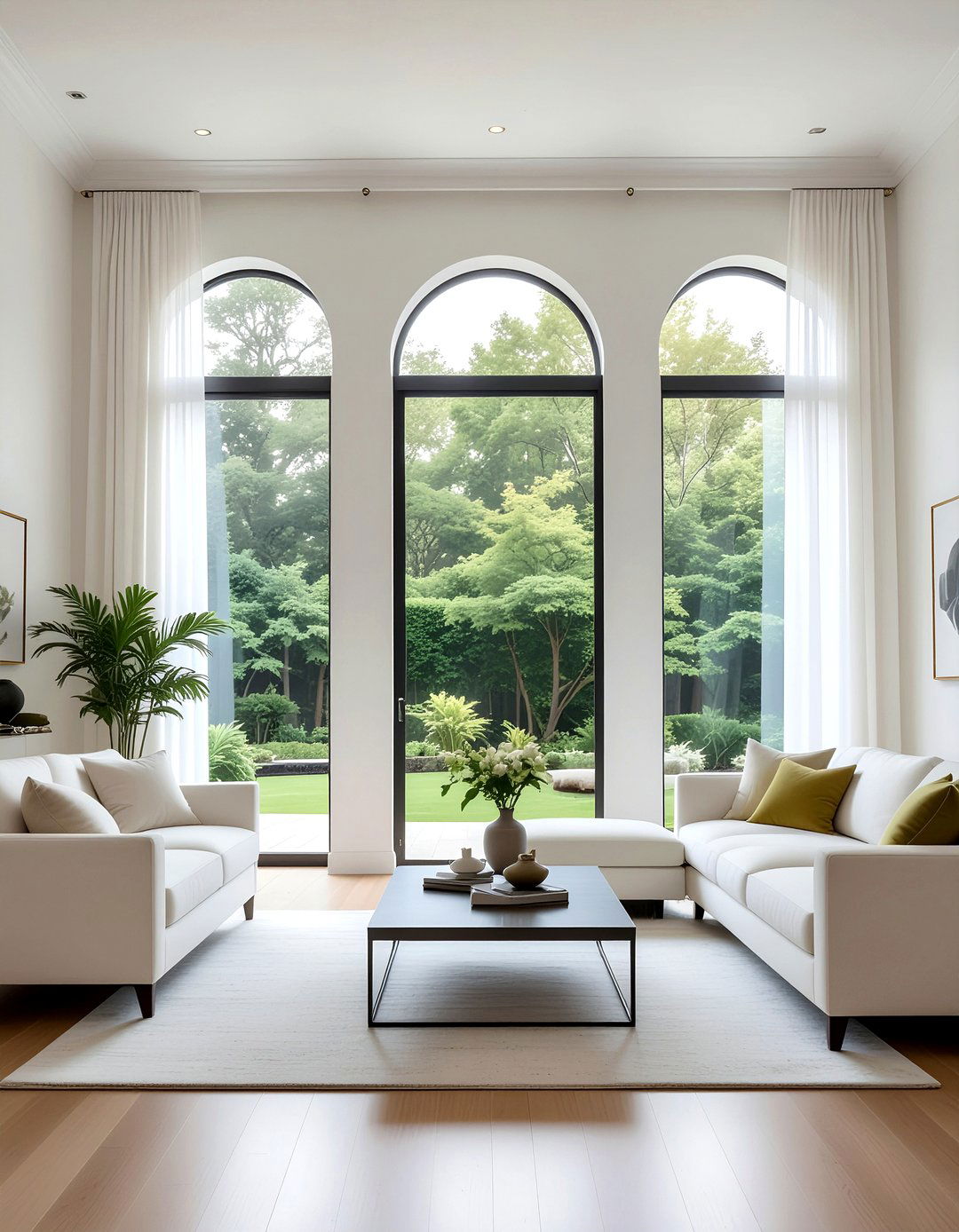 Large Arched Windows - 30 dramatic living room ideas