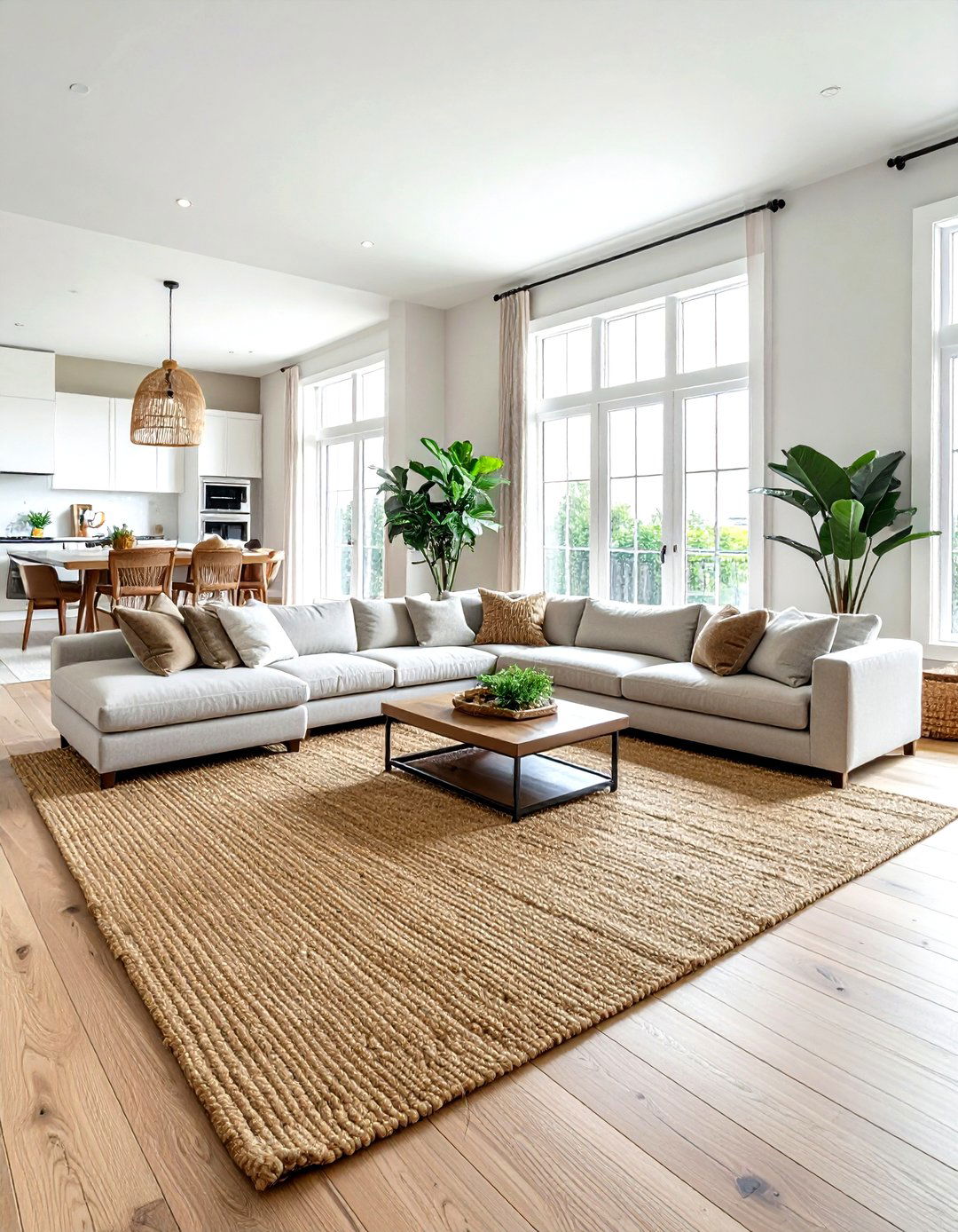 Large Area Jute Rug - 30 living room jute rugs