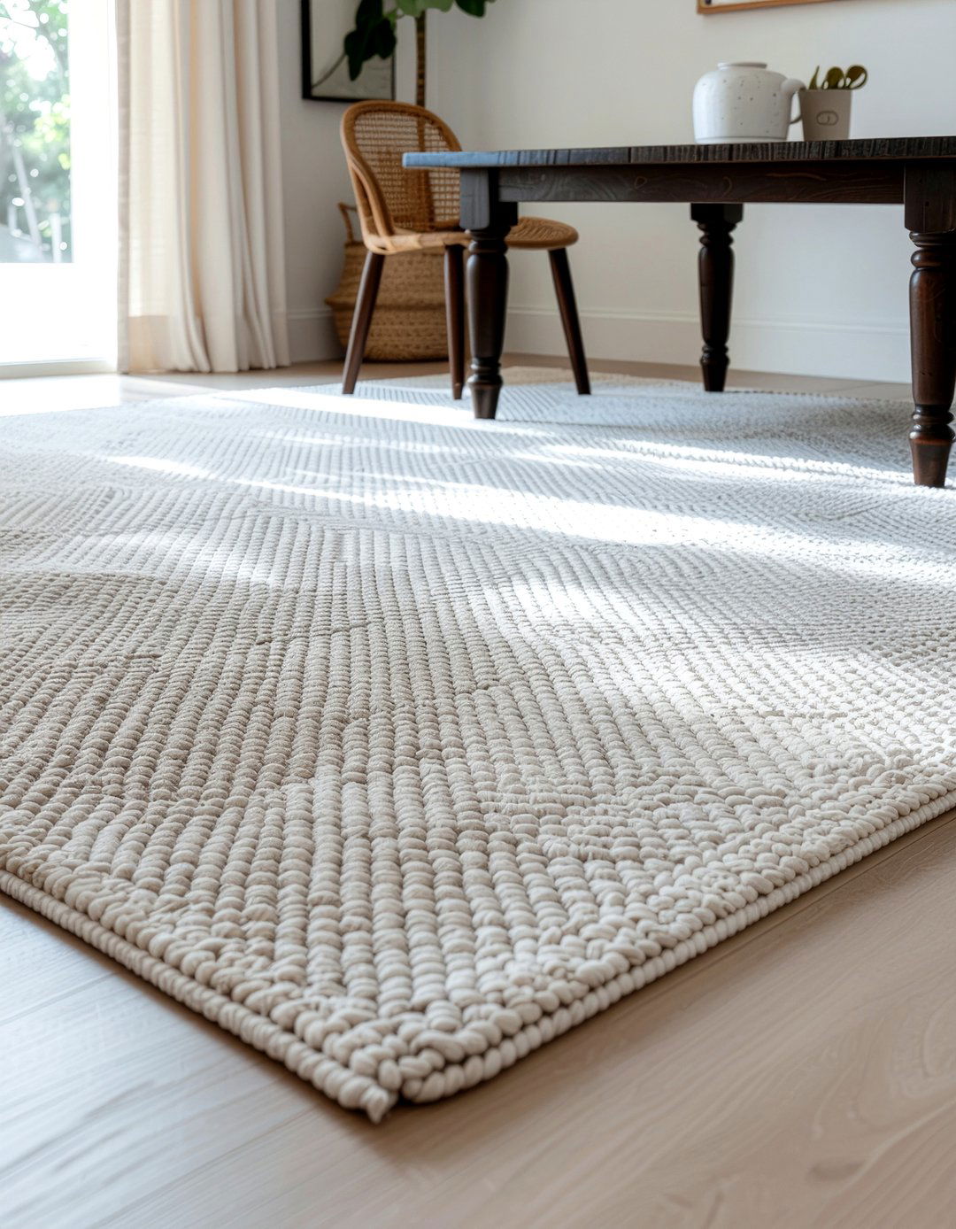 Large Area Rug - 30 dining room update ideas