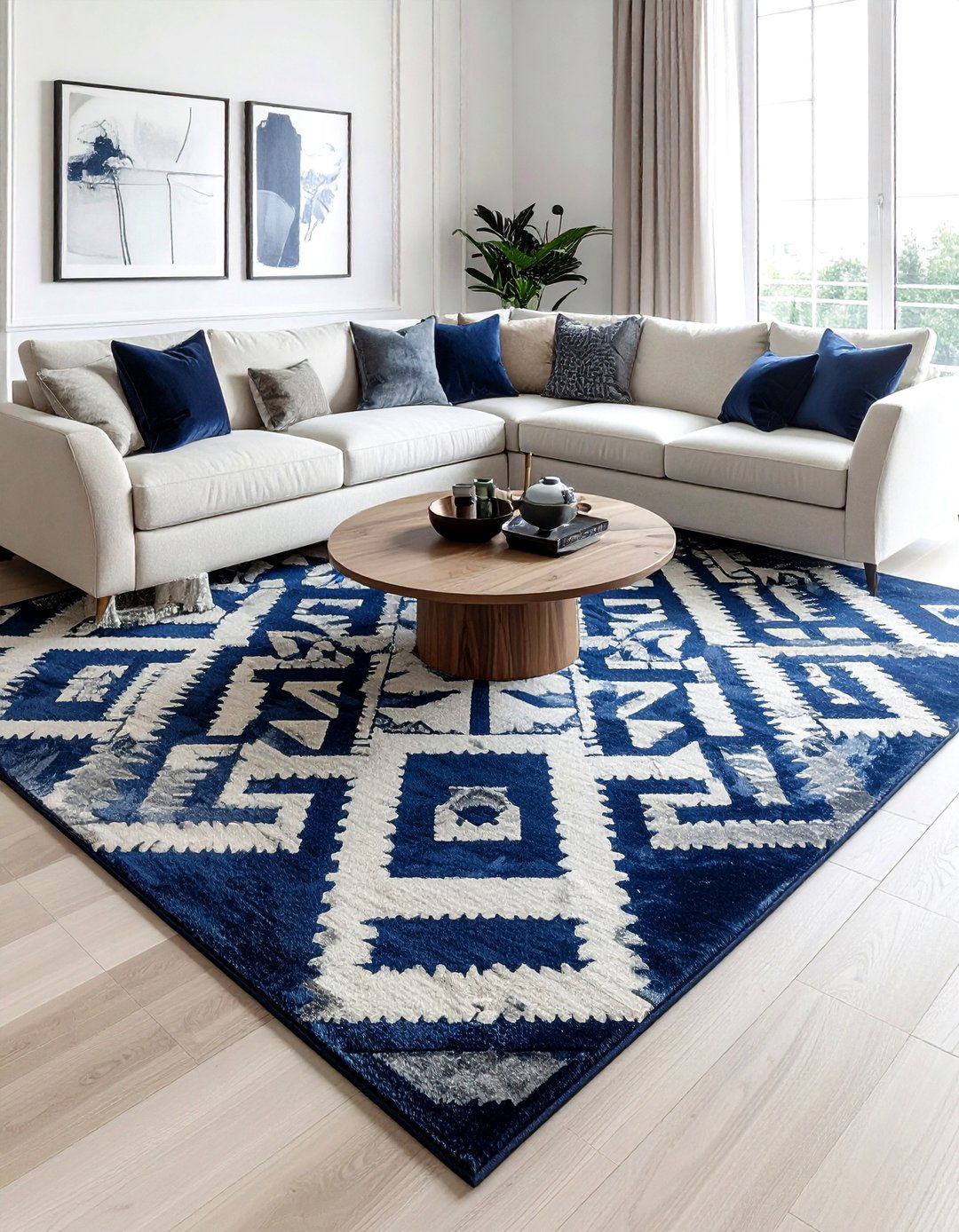 Large Area Rug - 30 no damage decor ideas