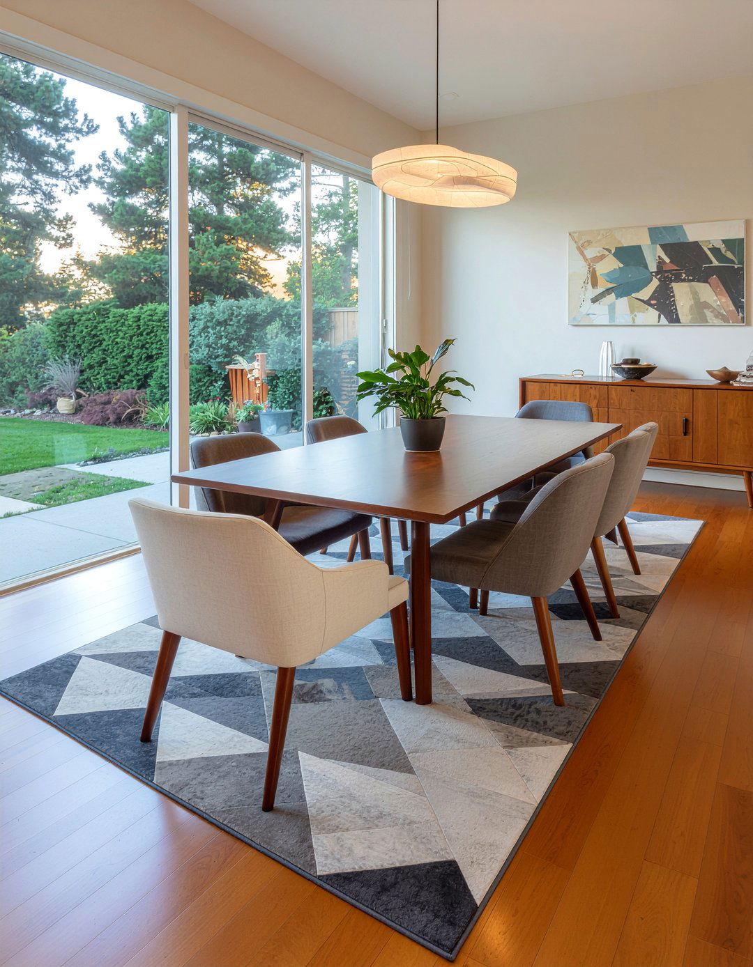 Large Area Rugs - 30 affordable dining room ideas