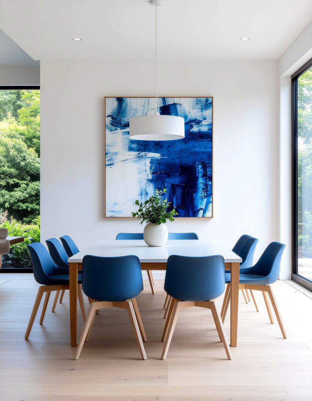 Large Art Dining Wall - 30 Norwegian dining room ideas