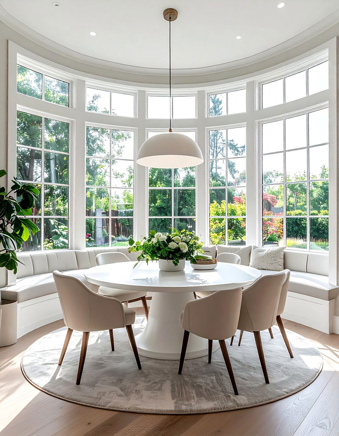 Large Bay Window - 30 preserved dining room ideas