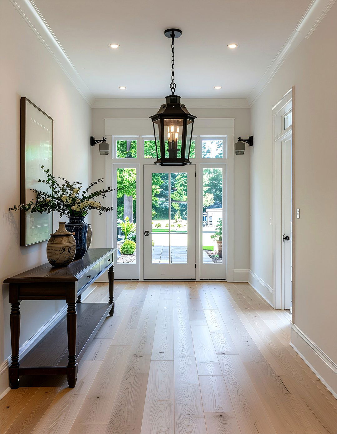 Large Black Lantern Pendant - 30 entryway lighting ideas