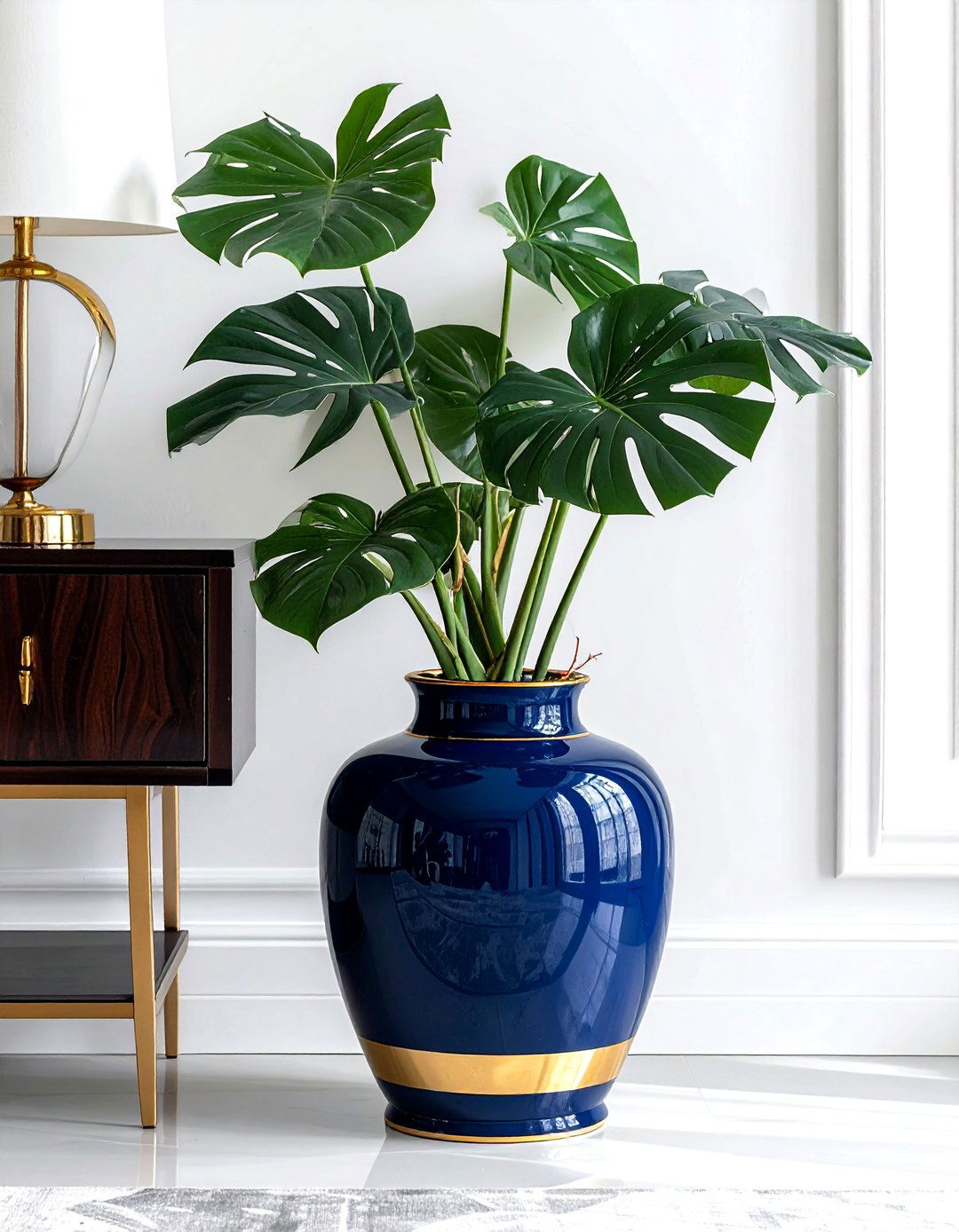 Large Blue Planter - 30 ceramic planter ideas