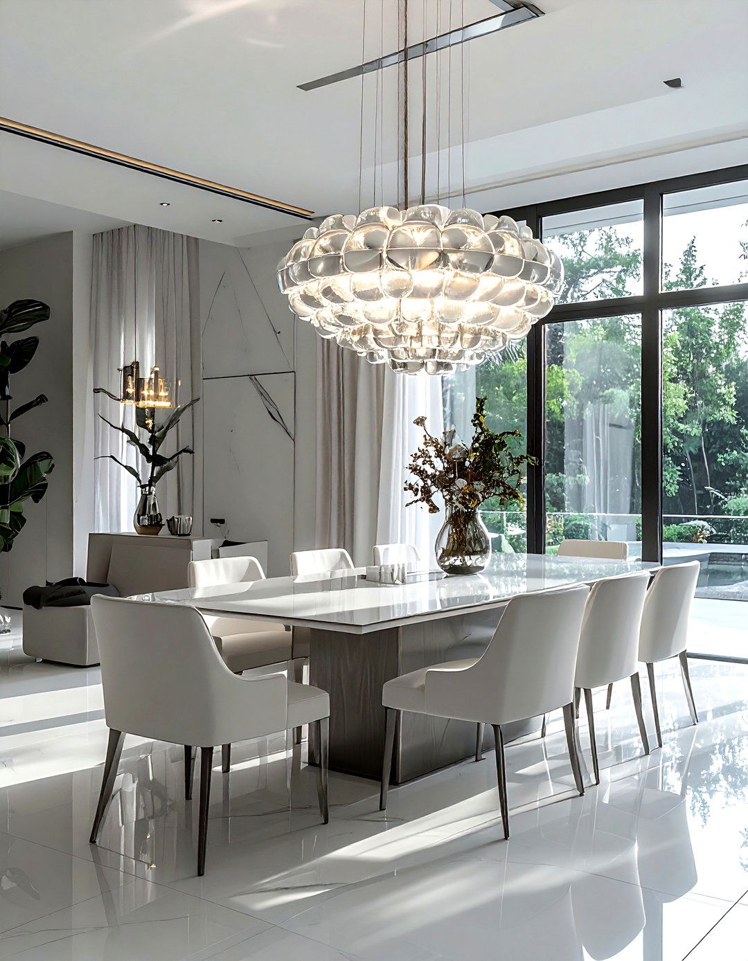 Large Chandelier Dining Room - 30 striking dining room ideas