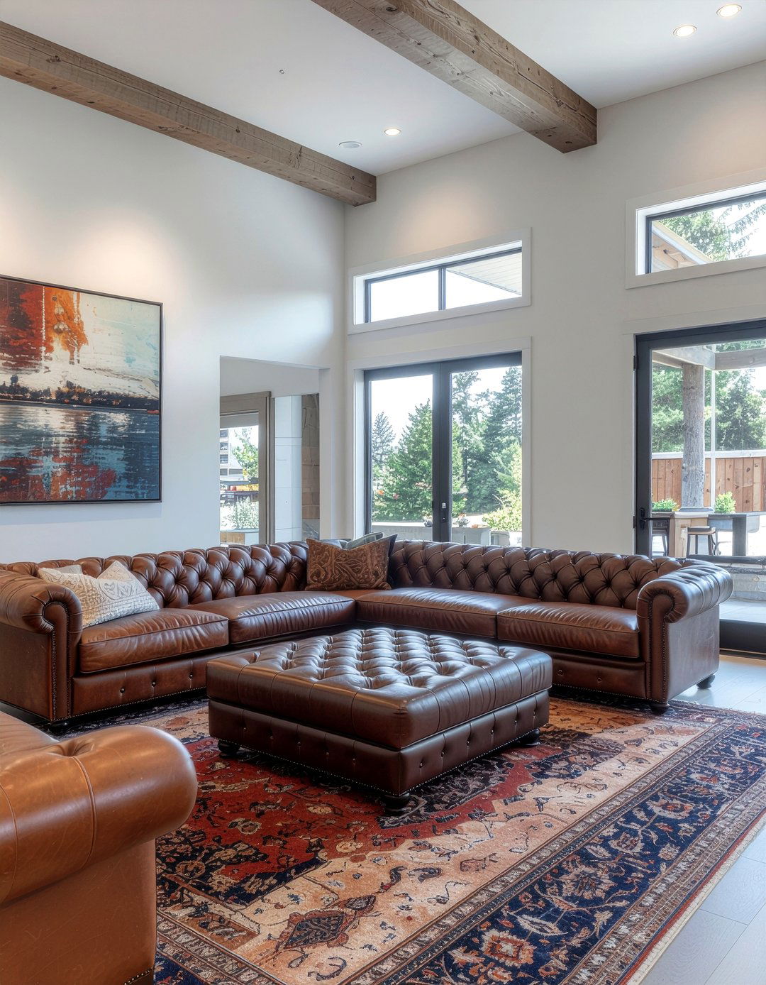 Large Chesterfield Sectional - 30 living room chesterfield sofa ideas