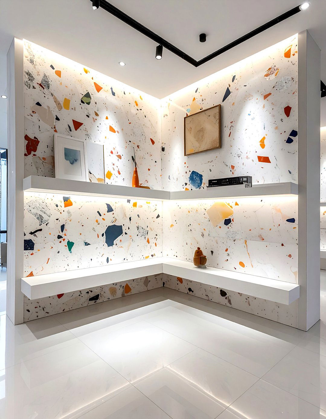 Large Chip Terrazzo - 30 terrazzo bathroom ideas