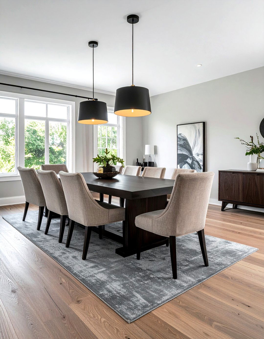 Large Dining Room Double Table - 30 dining room furniture layout