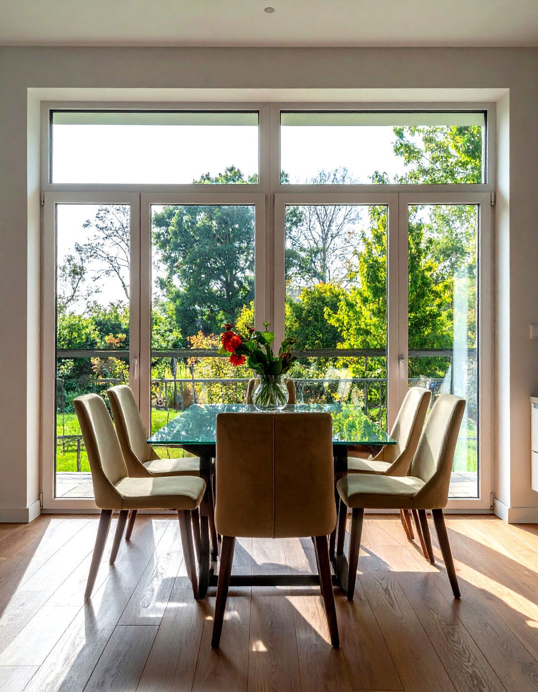 Large Dining Window - 30 sophisticated dining room ideas