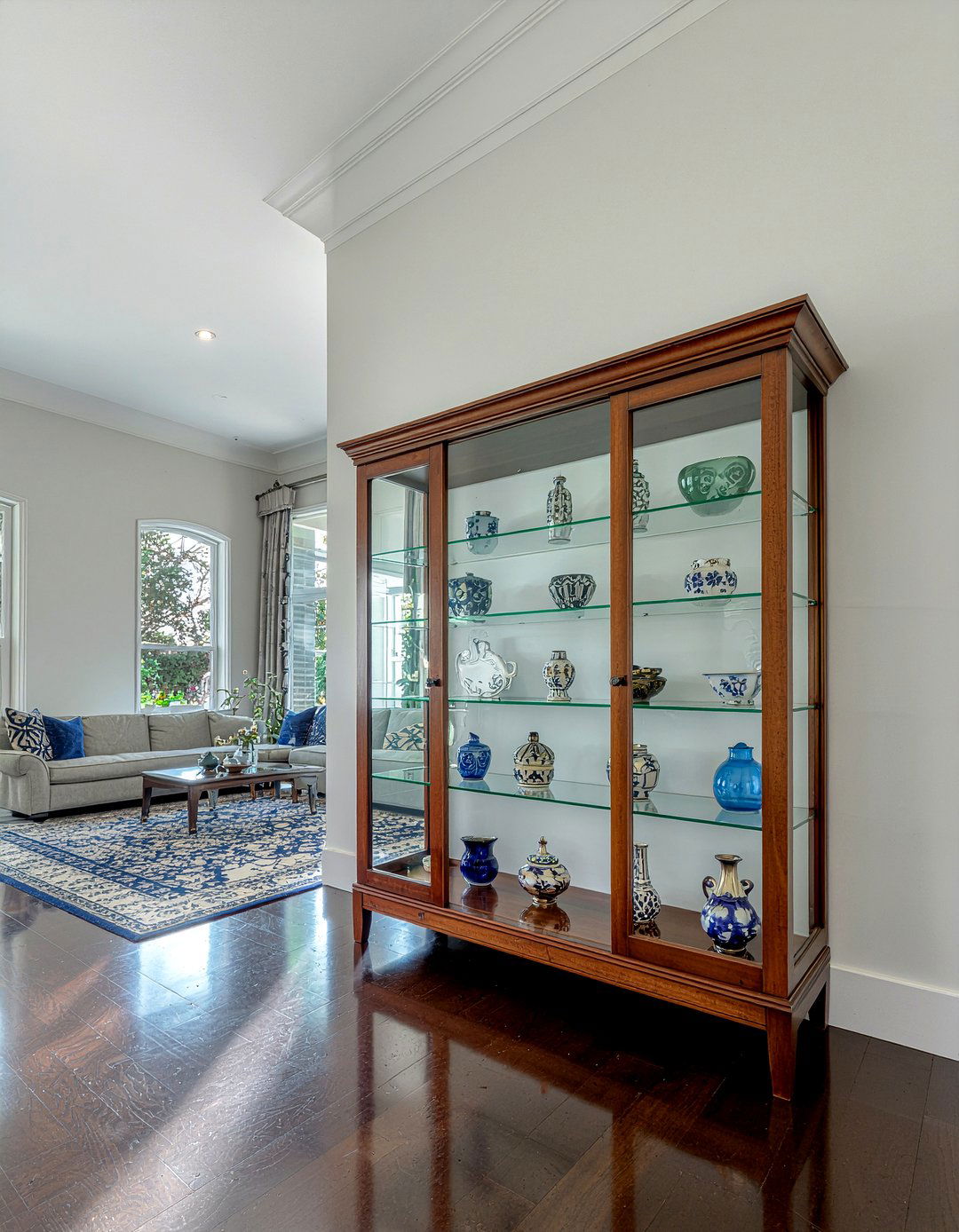 Large Double Door Curio - 30 living room curio cabinet ideas