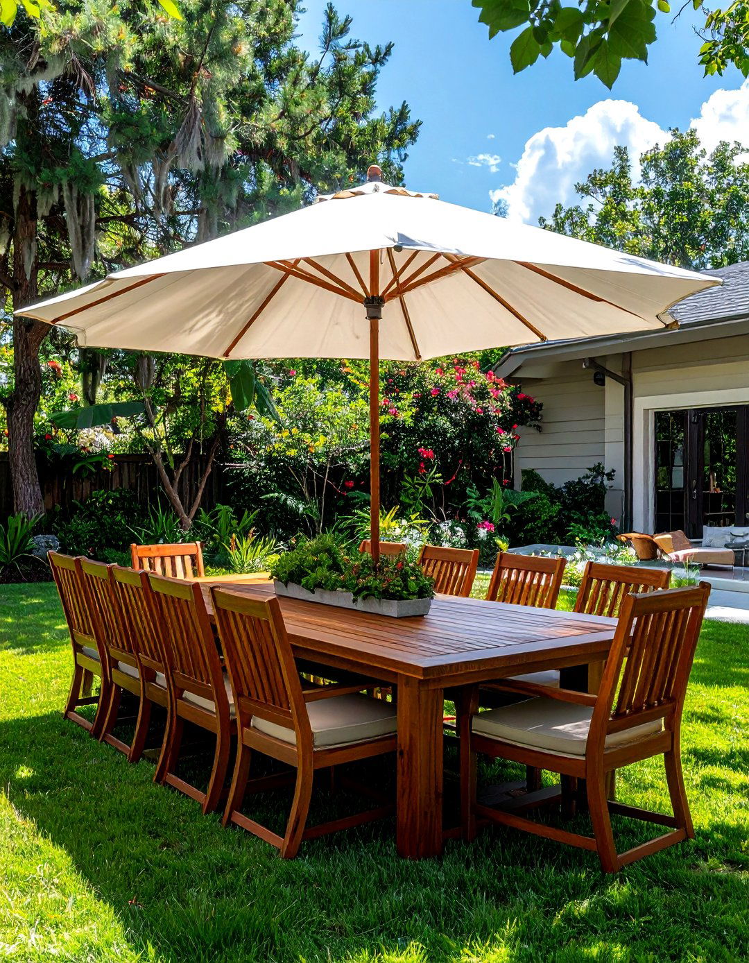 Large Family Dining Table - 30 outdoor dining furniture ideas