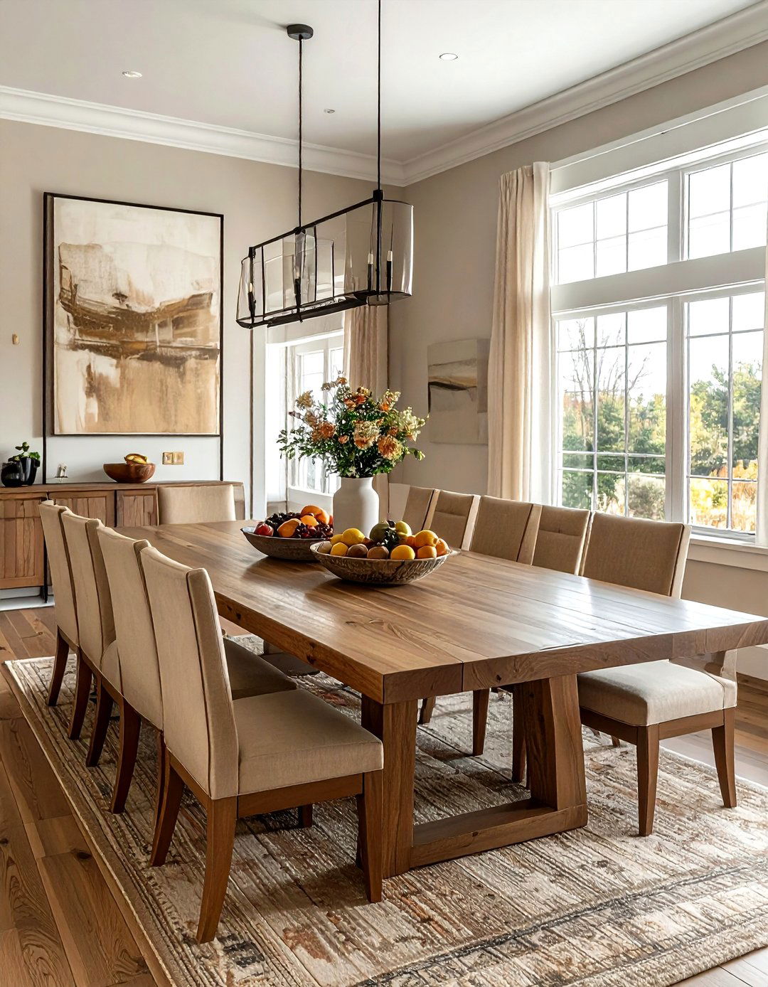 Large Family Dining Table - 30 attainable dining room ideas