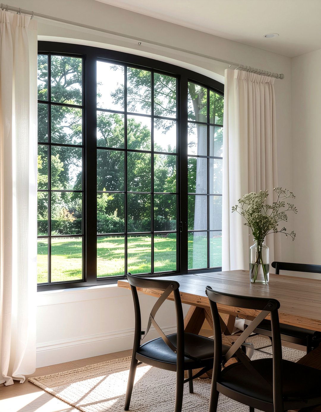 Large Farmhouse Window - 30 farmland dining room ideas