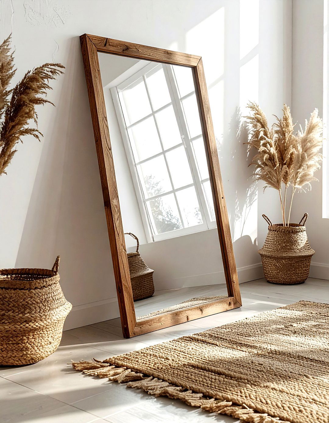 Large Floor Mirror - 30 temporary decor ideas
