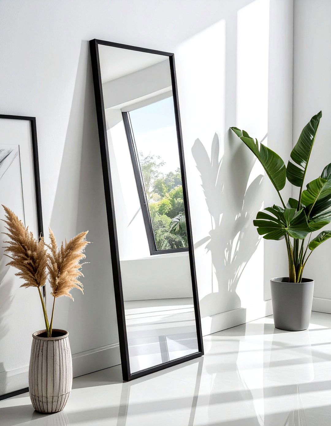 Large Floor Mirror - 30 mindful decor ideas