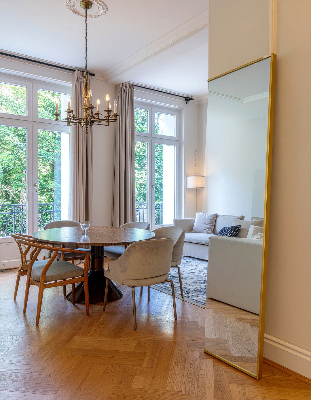 Large Floor Mirror Dining Room - 30 eclectic dining room ideas