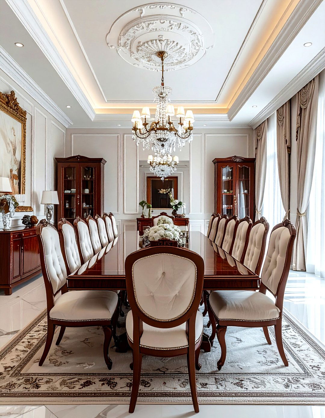 Large Formal Dining Room - 30 dining room furniture placement