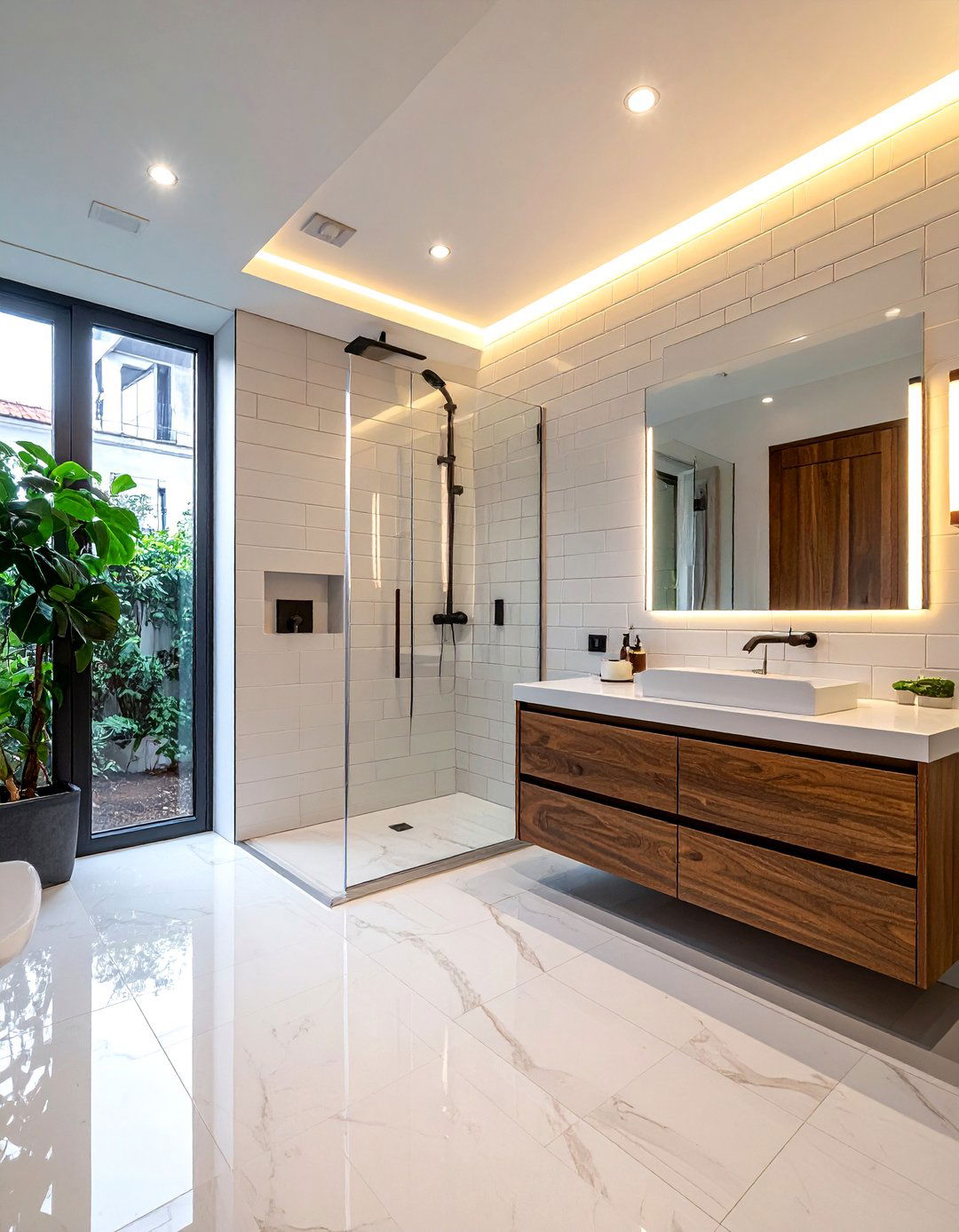 30 Chic Beveled Subway Tile Bathroom Ideas to Try Now