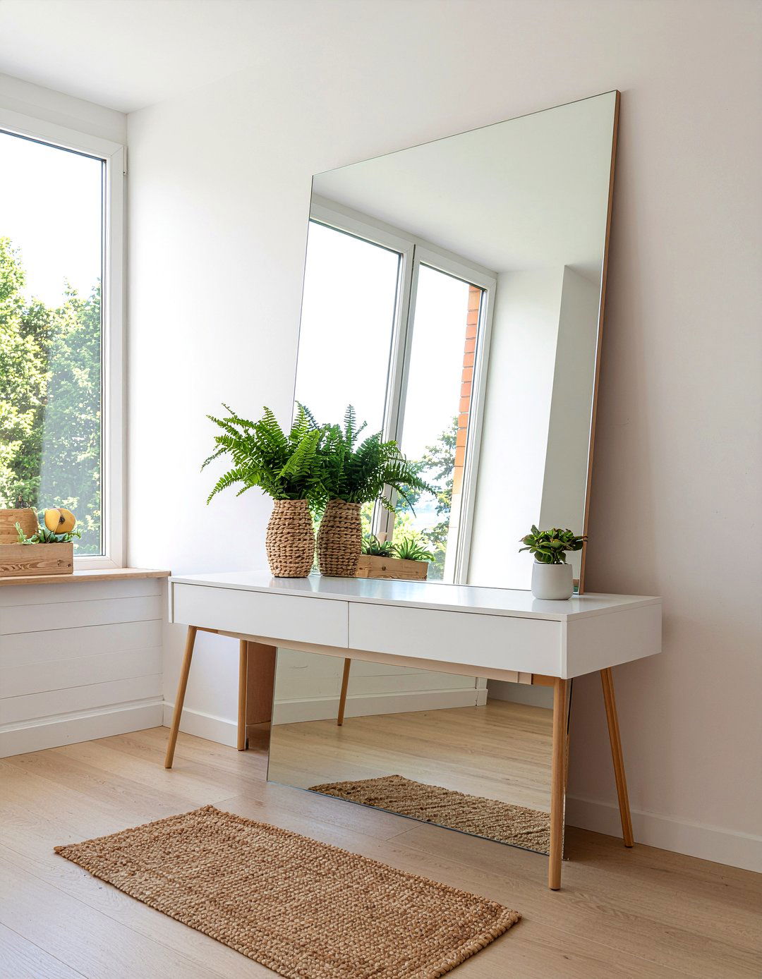 Large Frameless Mirror - 30 relaxing bathroom ideas