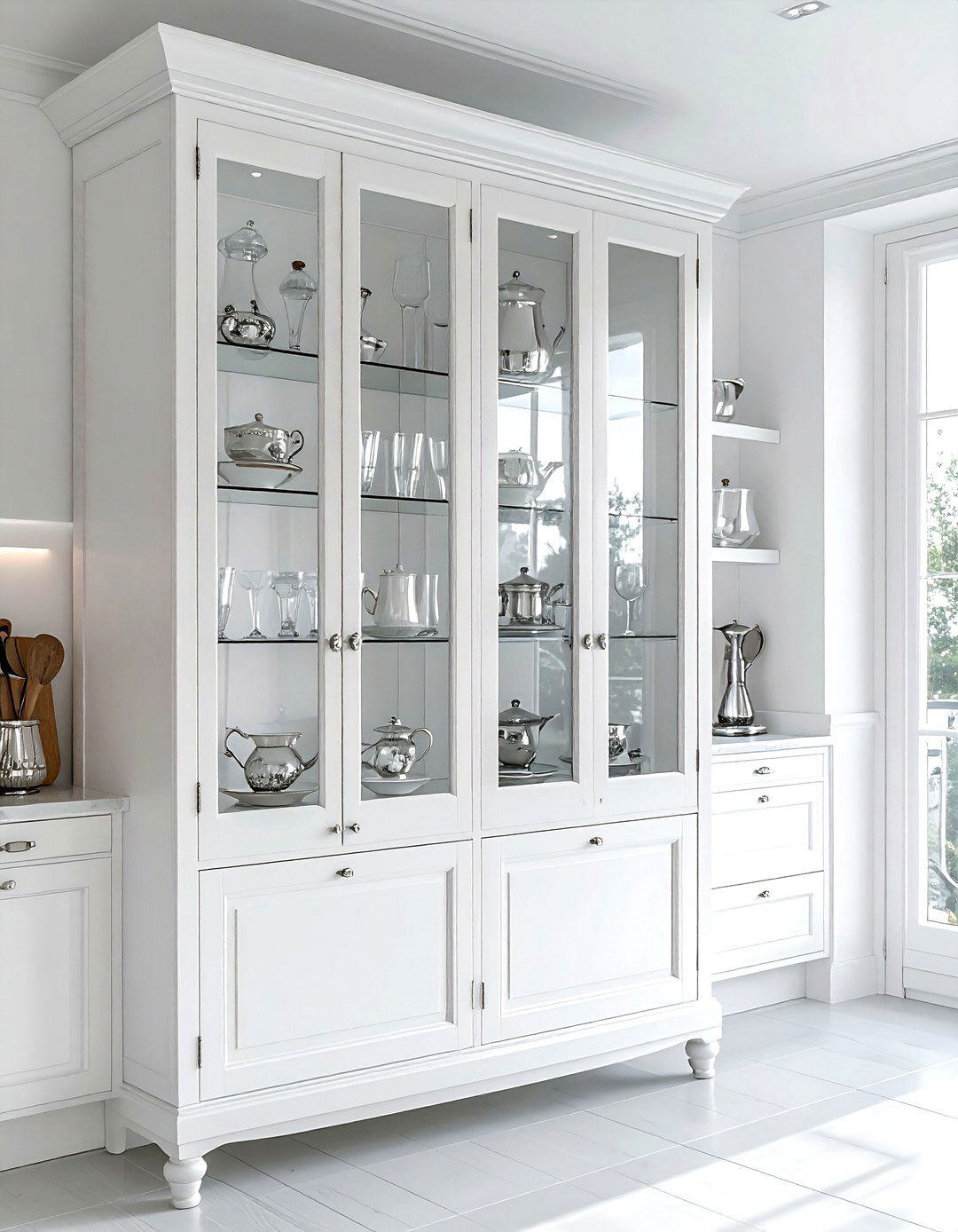 Large Glass Display Cabinets - 30 French country kitchen ideas