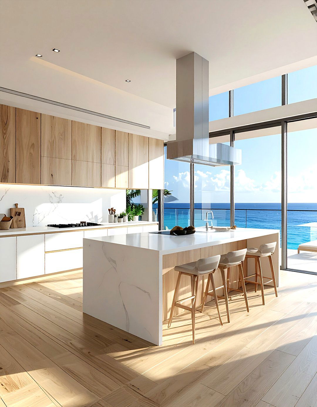 Large Glass Windows - 30 Caribbean kitchen ideas
