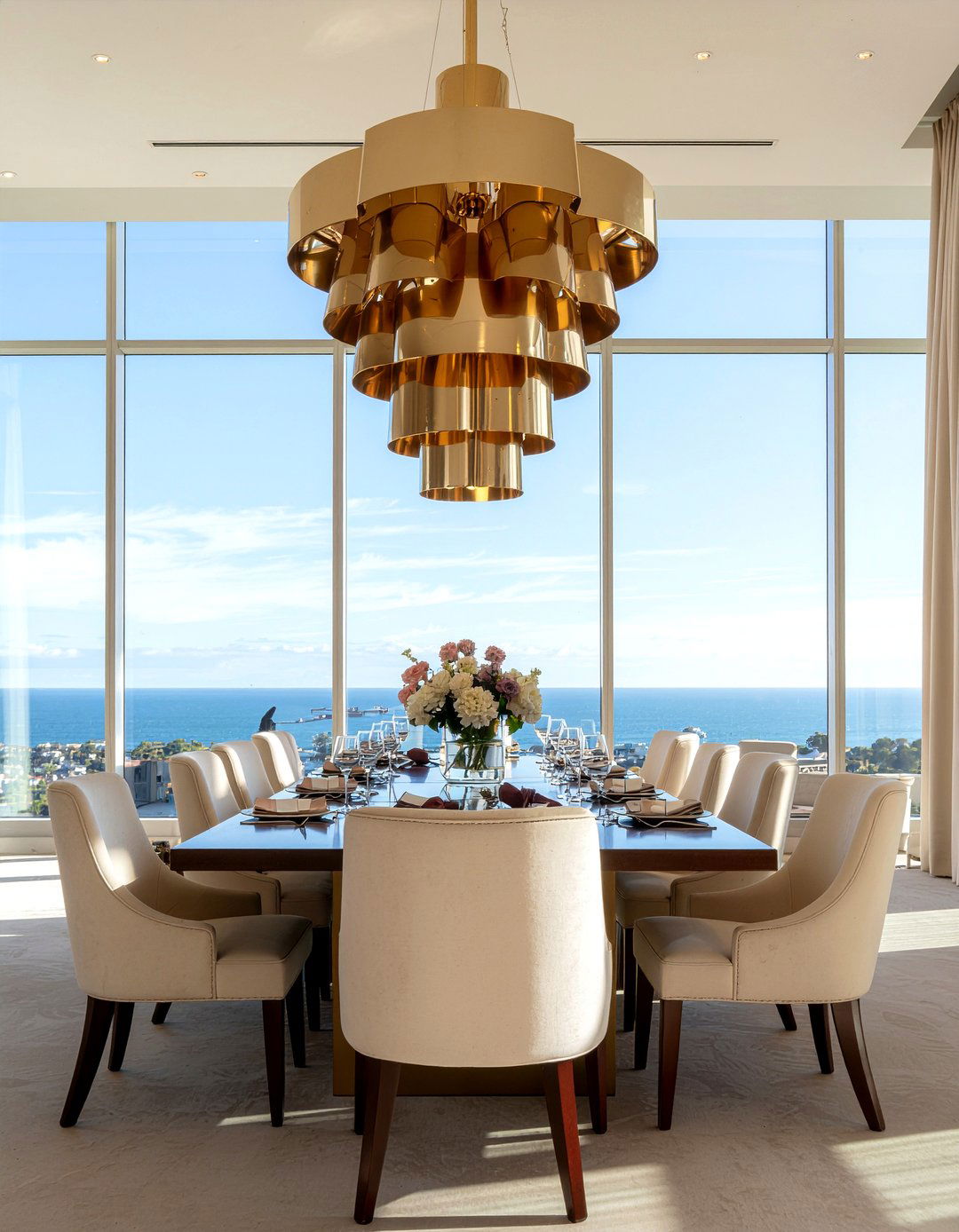 Large Gold Statement Chandelier - 30 gold chandelier dining room ideas