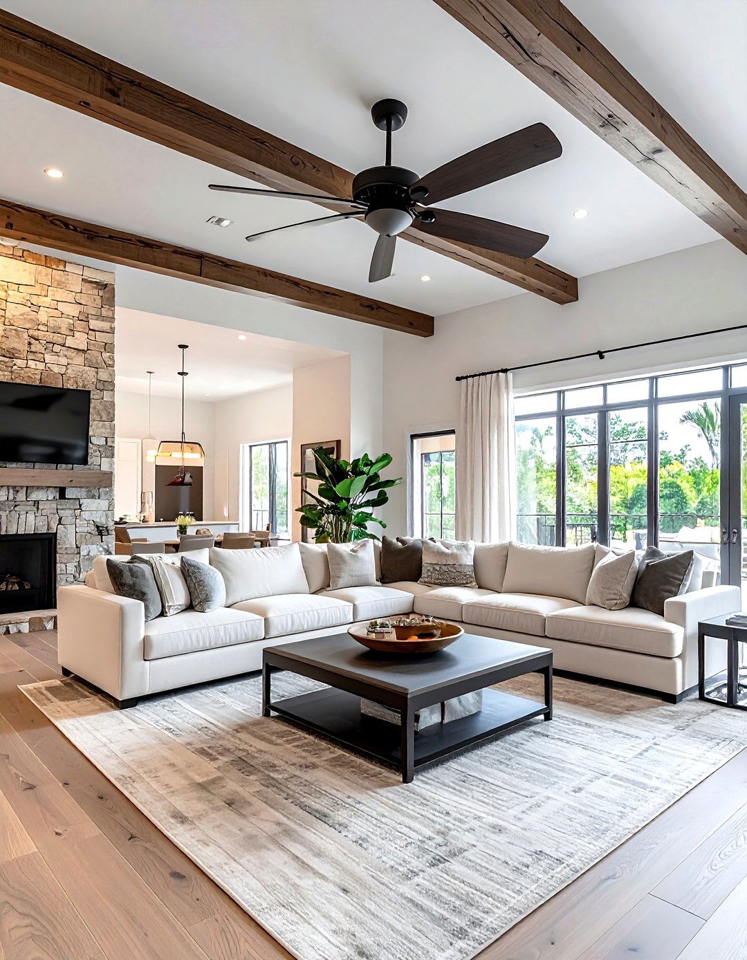 Large Great Room Ceiling Fan - 30 living room ceiling fans