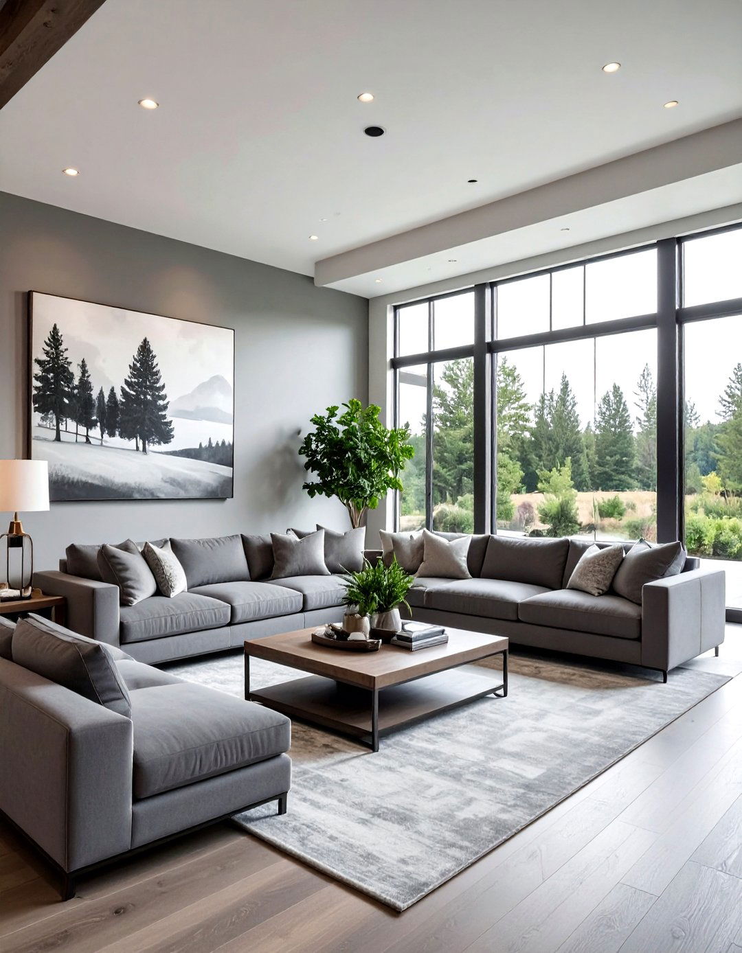 Large Grey Farmhouse Living Room - 30 farmhouse grey living room ideas