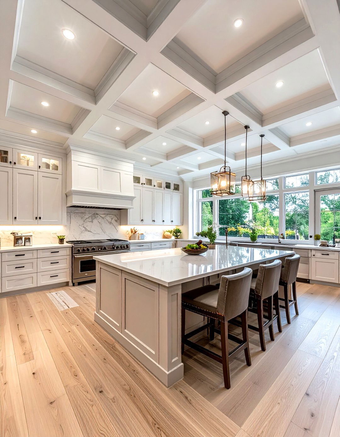 Large Kitchen Coffered Ceiling - 30 kitchen coffered ceiling ideas