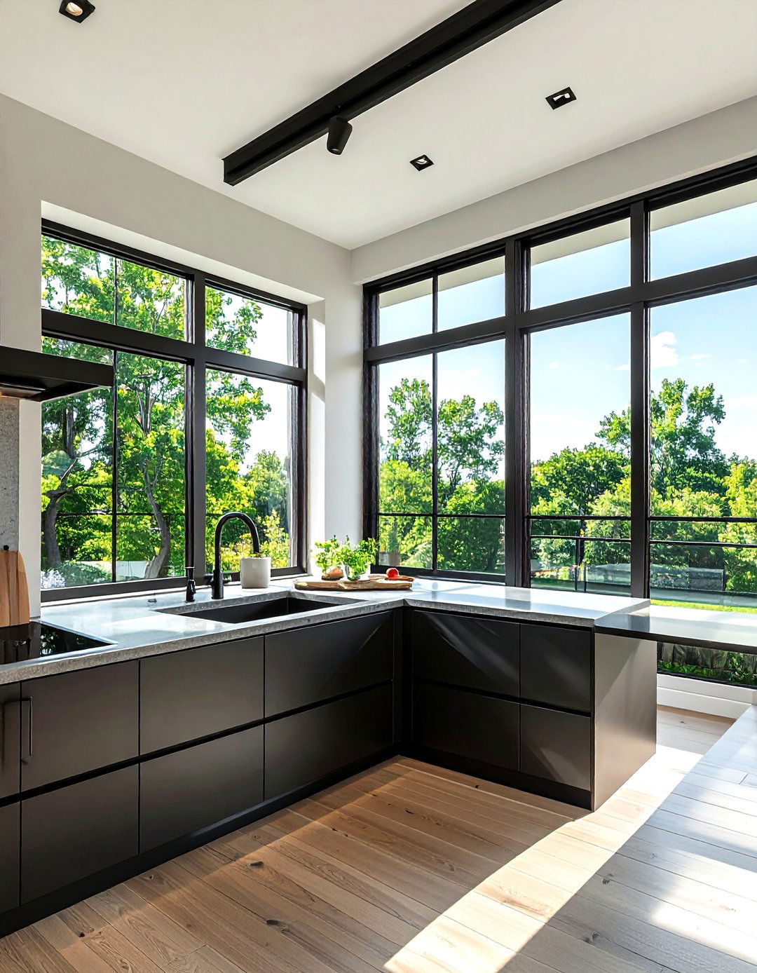 Large Kitchen Windows - 30 kitchen timeless element ideas