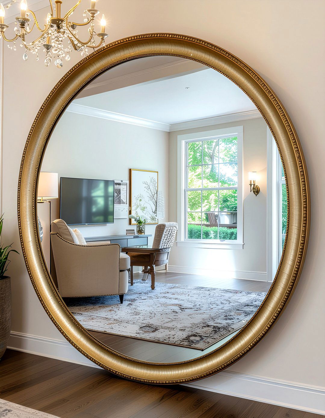 Large Living Room Mirror - 30 weekend living room ideas