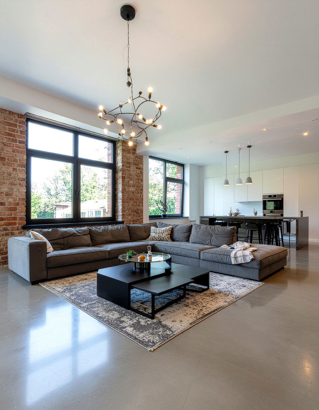 Large Modern Chandelier For Open Floor Plan - 30 living room chandelier sizing ideas