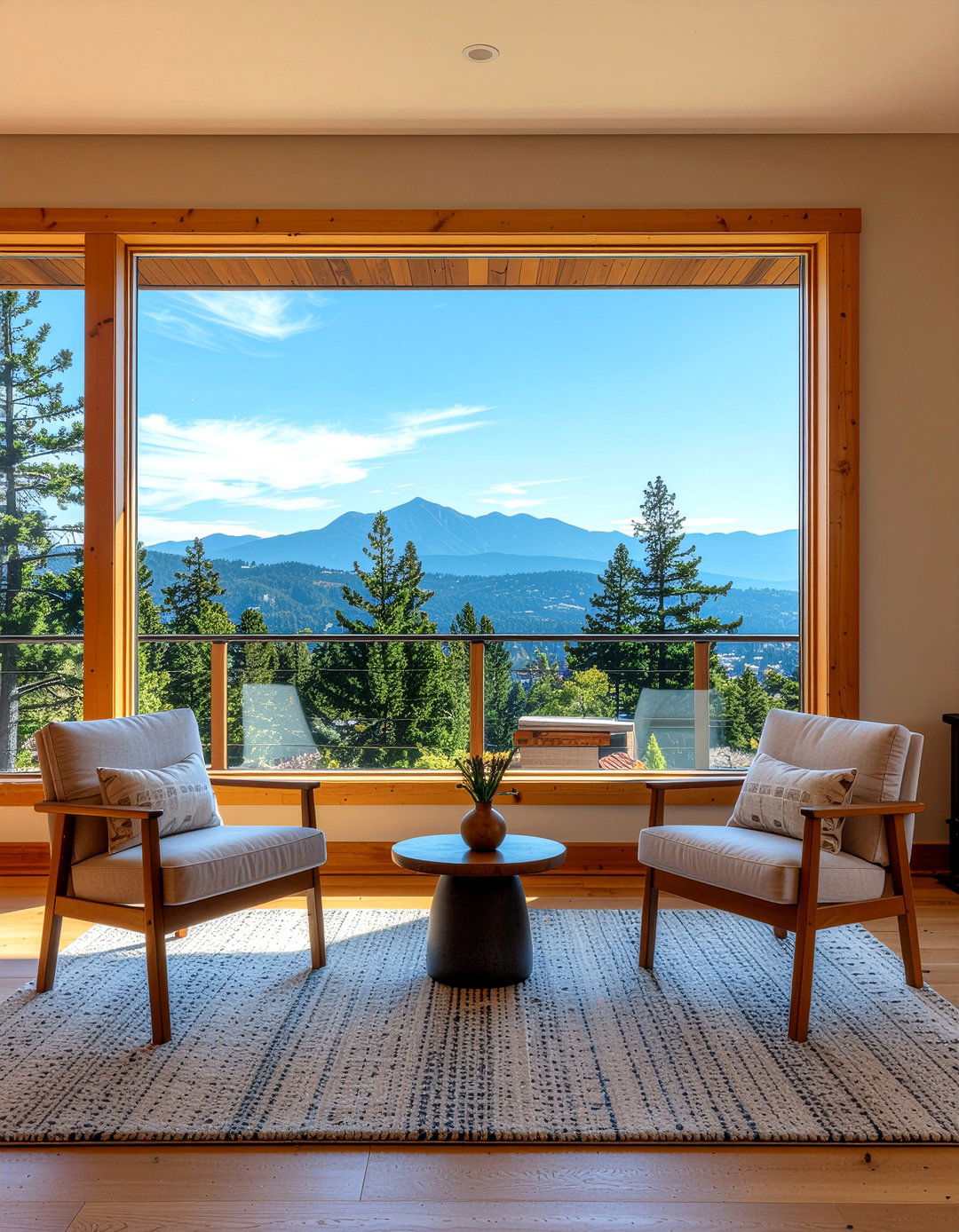 Large Picture Window - 30 living room lodge furniture ideas