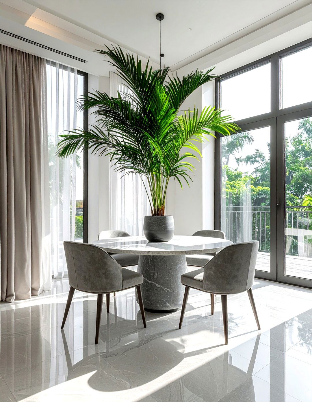 Large Potted Areca Palm - 30 dining room palm ideas