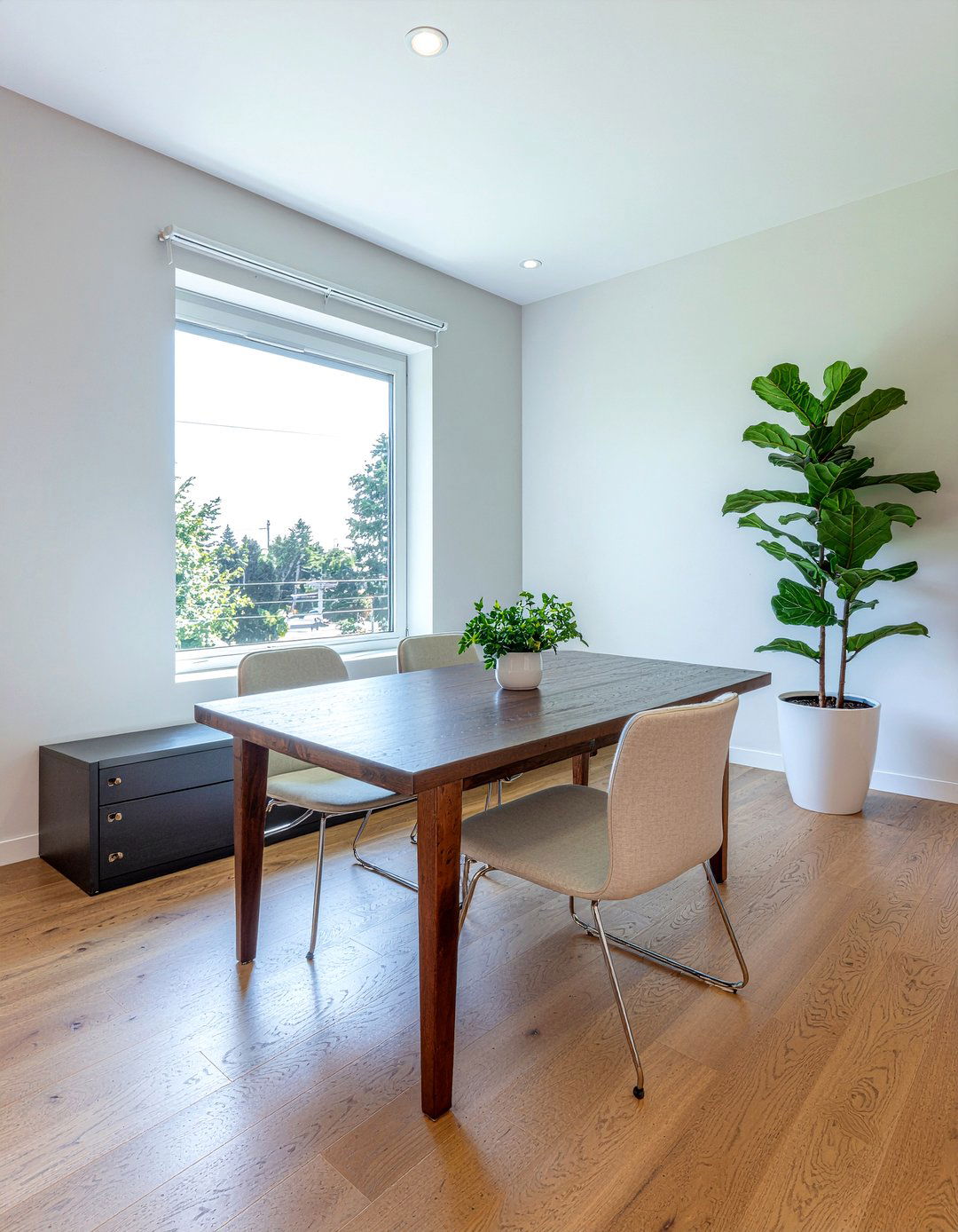 Large Potted Tree - 30 garden-inspired dining room ideas