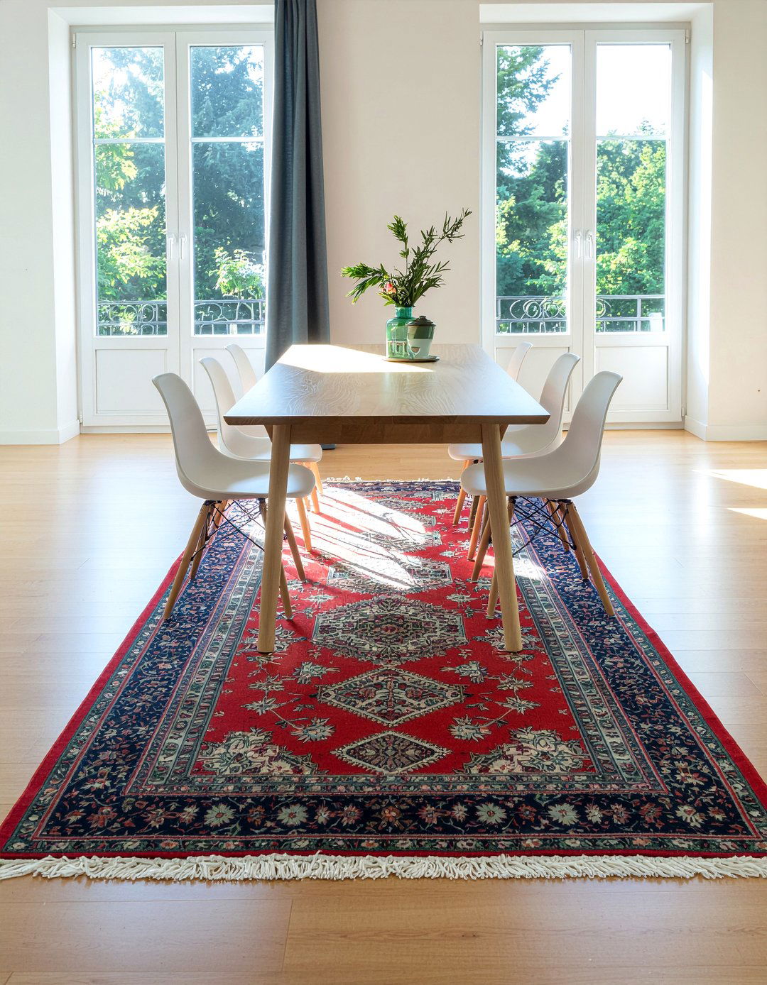 Large Rug Dining Table Size - 30 dining room balance ideas